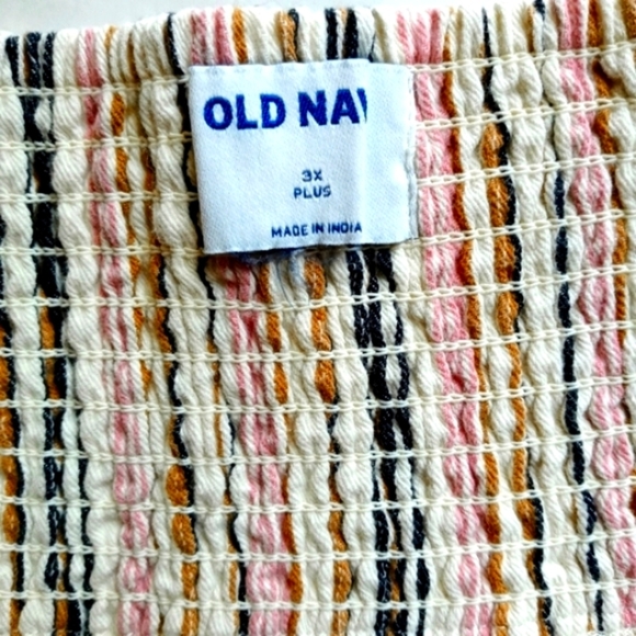 🌸Old Navy Sleeveless Button-Front Striped Top. Size 3X - Picture 7 of 14